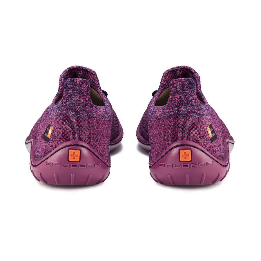 Barefoot merino women's plum and fuchsia shoes 3/5