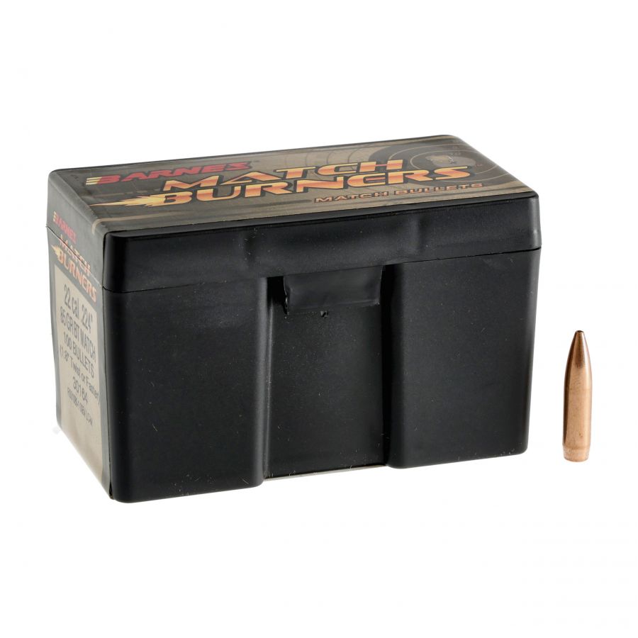 Barnes Match Burner .22/.224 85gr 100pcs bullet. 1/4