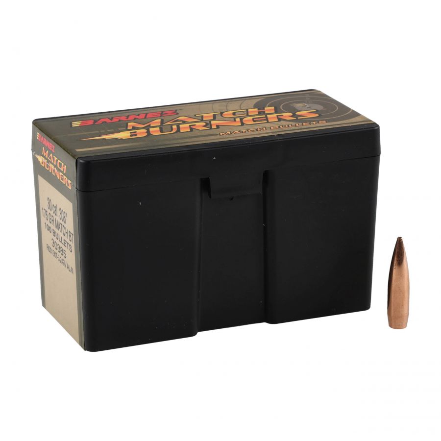 Barnes Match Burner .30/.308 175gr 100 bullet 1/4