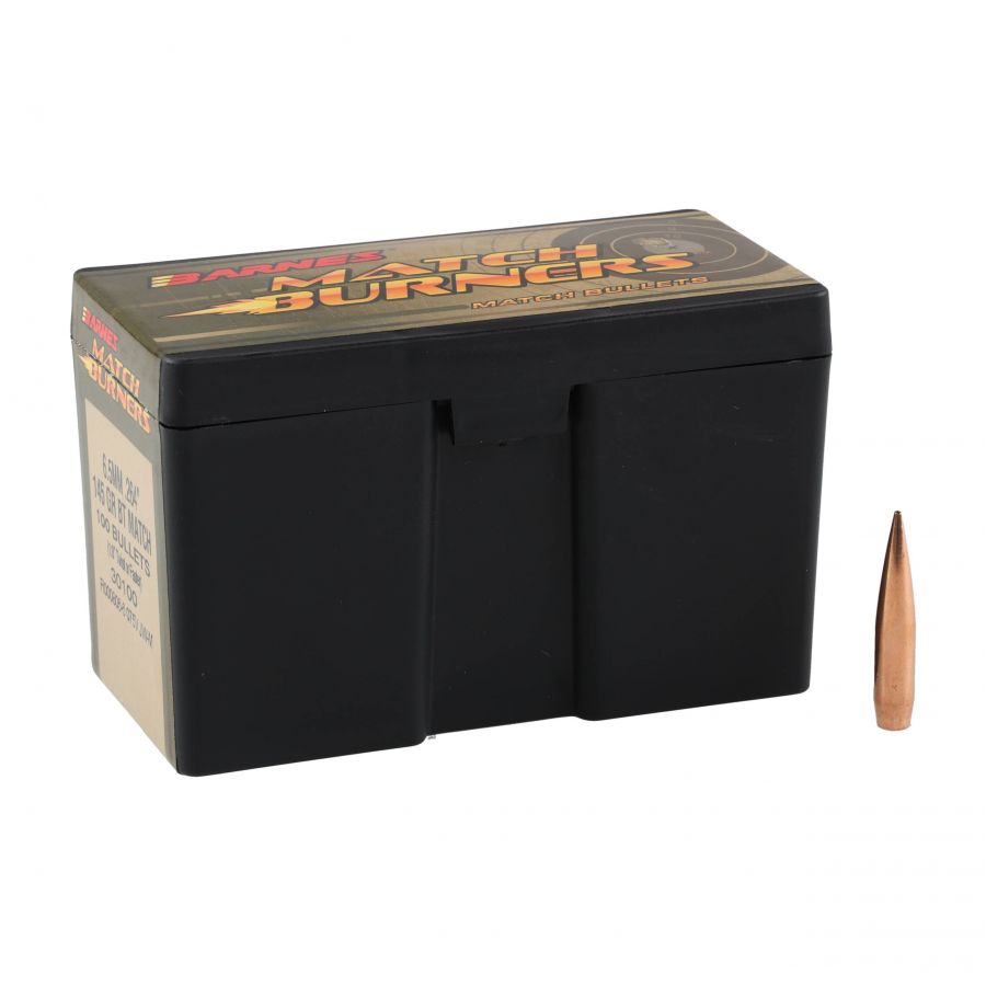 Barnes Match Burner 6.5mm/.264 145gr 100 bullet 1/4