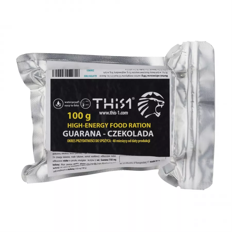 Baton survival This1 guarana-czekolada 100g 1/4