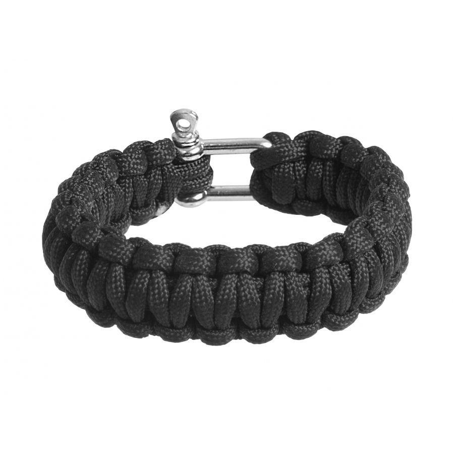 BCB paracord bracelet black 1/3