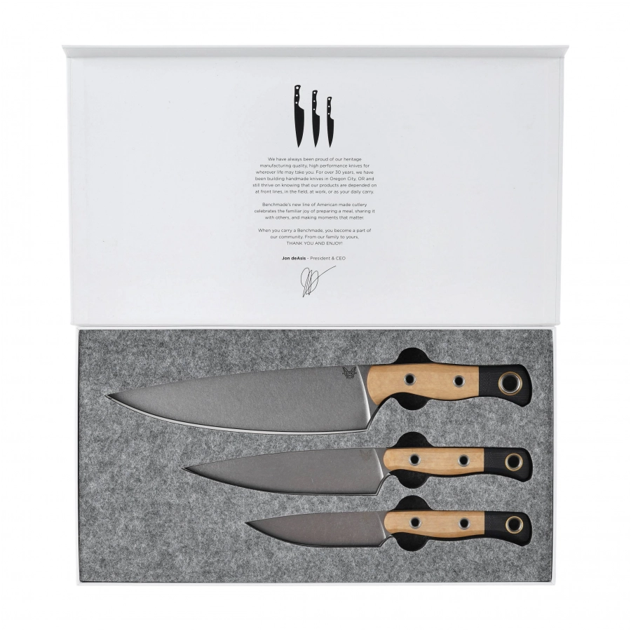 Benchmade 4000-02 set of 3 kitchen knives 3/5