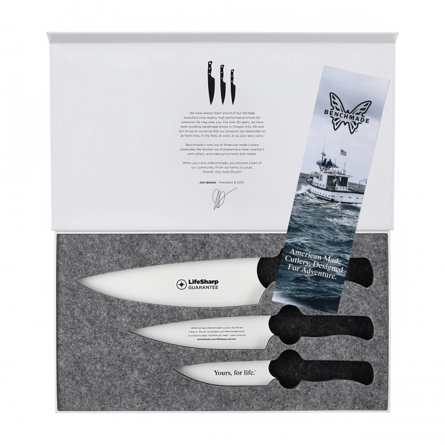 Benchmade 4000BK-01 set of 3 kitchen knives 4/4
