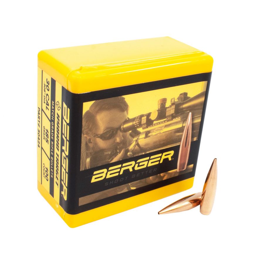 Berger bullet cal .30 Hyb Tar 12.0g/185gr 100pcs 1/4