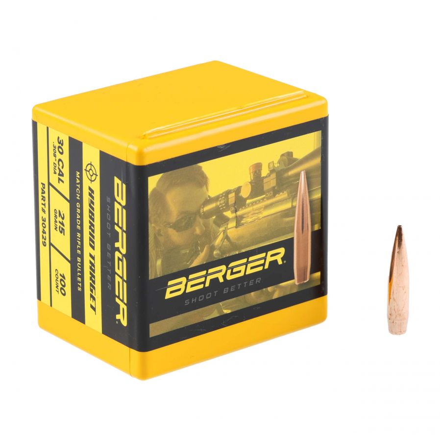 Berger bullet cal .30 Hyb Tar 13.93g/215gr 100pcs 1/4