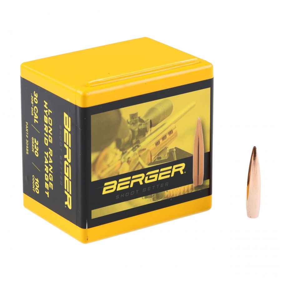 Berger bullet cal. .30 LRHT 14.26g/220gr 100pcs 1/4