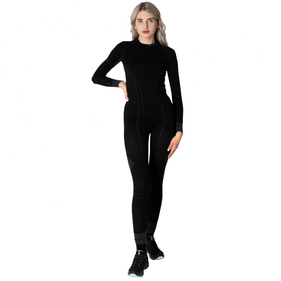 Bielizna damska Alpinus Termoaktywna Tactical Base Layer Set czarna 3/7