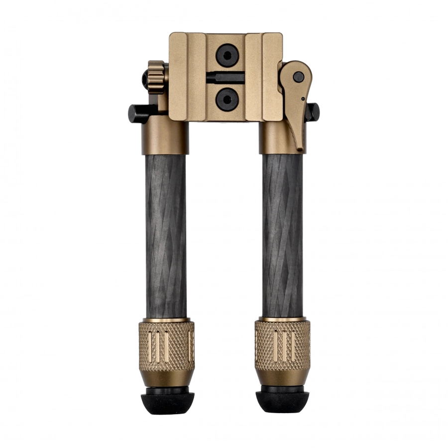 Bipod karbonowy Linko Gear HB-C02M na picatinny i ARCA brązowy 3/6