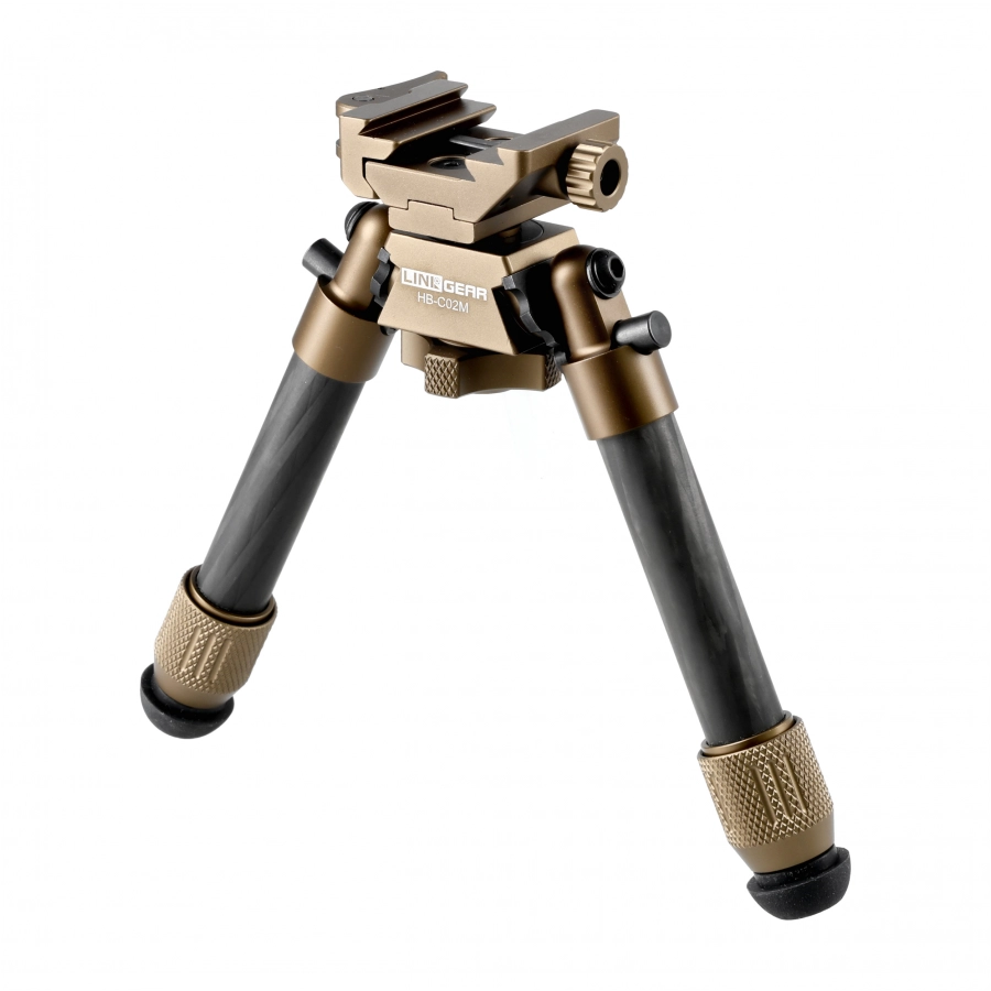 Bipod karbonowy Linko Gear HB-C02M na picatinny i ARCA brązowy 2/6
