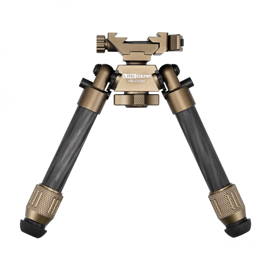 Bipod karbonowy Linko Gear HB-C02M na picatinny i ARCA brązowy 4/6
