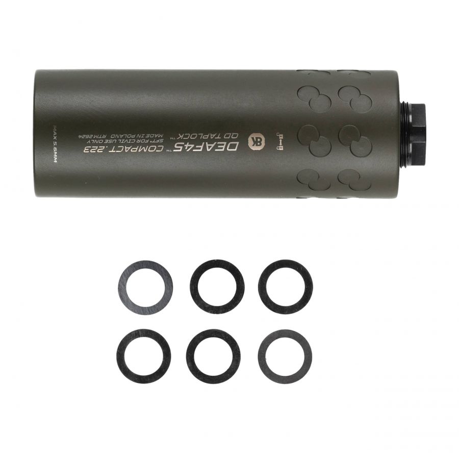 BK Precise DEAF45 Comp QD Taplock 3GUN Gree suppressor 4/5