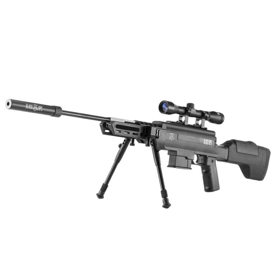 Black Ops Sniper 4.5mm air rifle with 4x32 scope 3/12