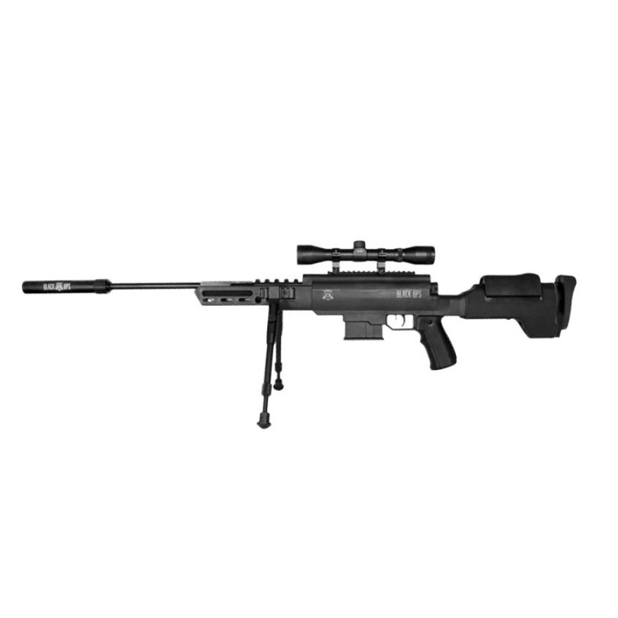 Black Ops Sniper 4.5mm air rifle with 4x32 scope 1/12