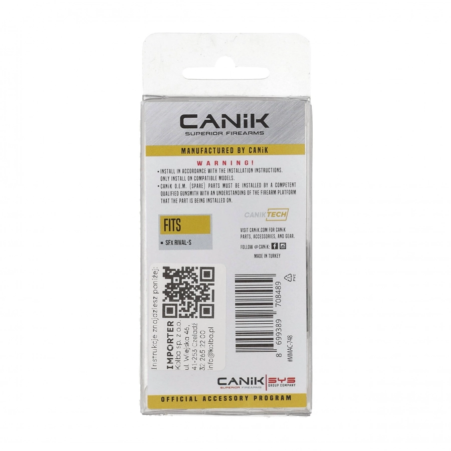 Blok ryglowy do pistoletu Canik SFx RIVAL-S MMAC-748 2/3