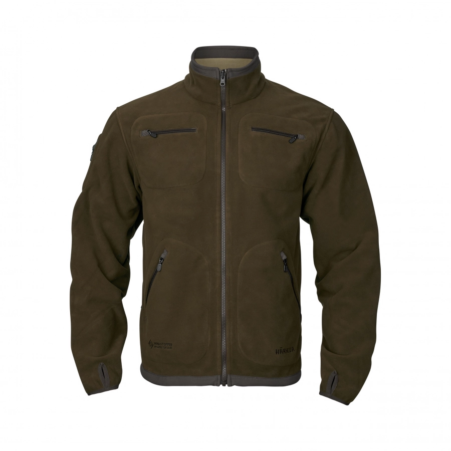 Bluza Harkila Kamko Dark antique bronze/Willow green 1/3