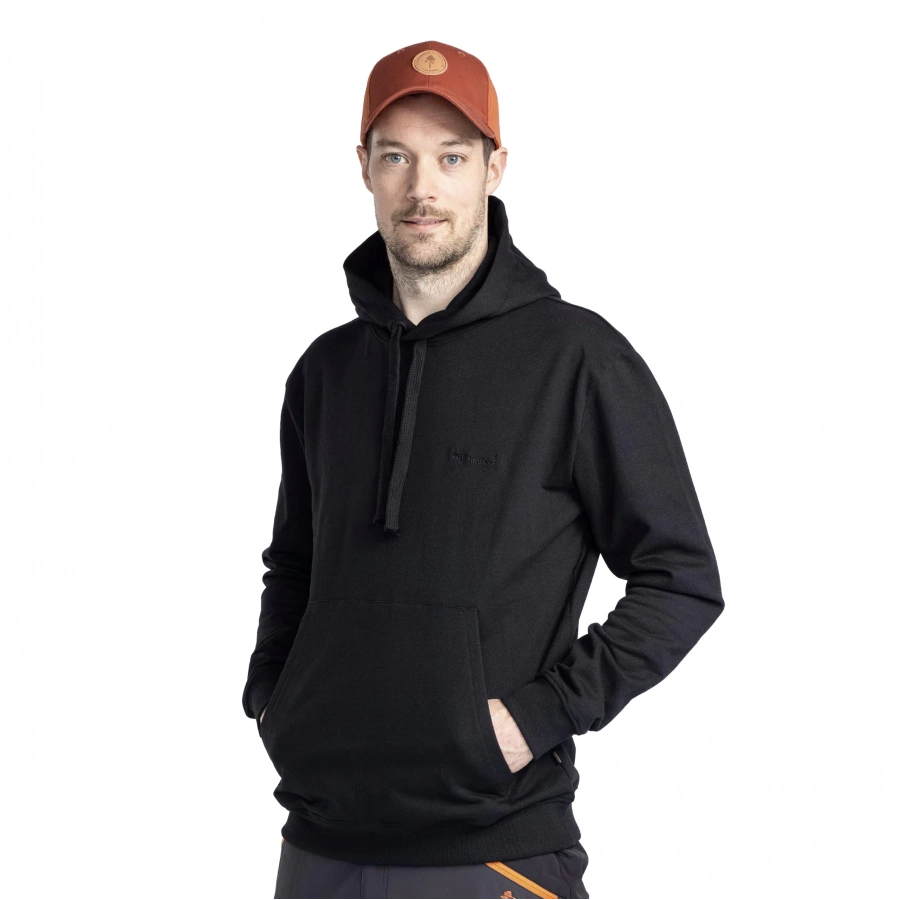 Bluza męska myśliwska Pinewood Logo Hoodie czarna 1/4