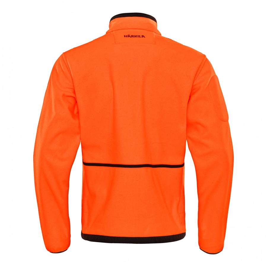 Bluza polarowa męska Härkila Kamko zielono-pomarańczowa 4/8