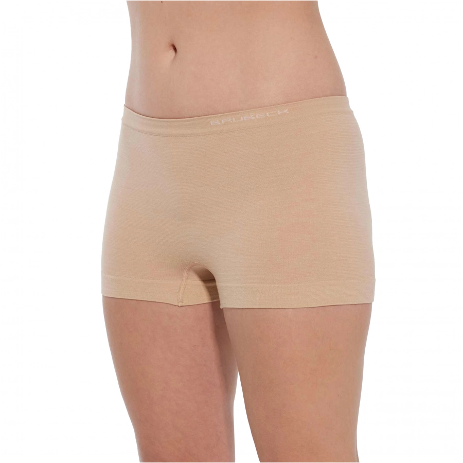 Bokserki Brubeck classic COMFORT MERINO damskie beżowe 3/4