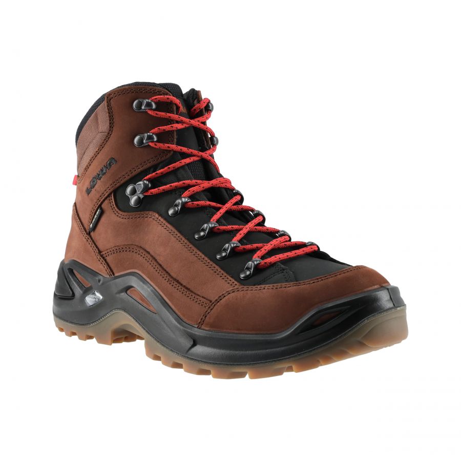 Boots m LOWA Renegade GTX mid, mahogany/red 2/8