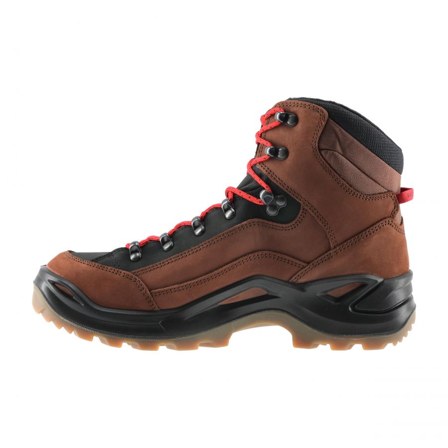 Boots m LOWA Renegade GTX mid, mahogany/red 3/8