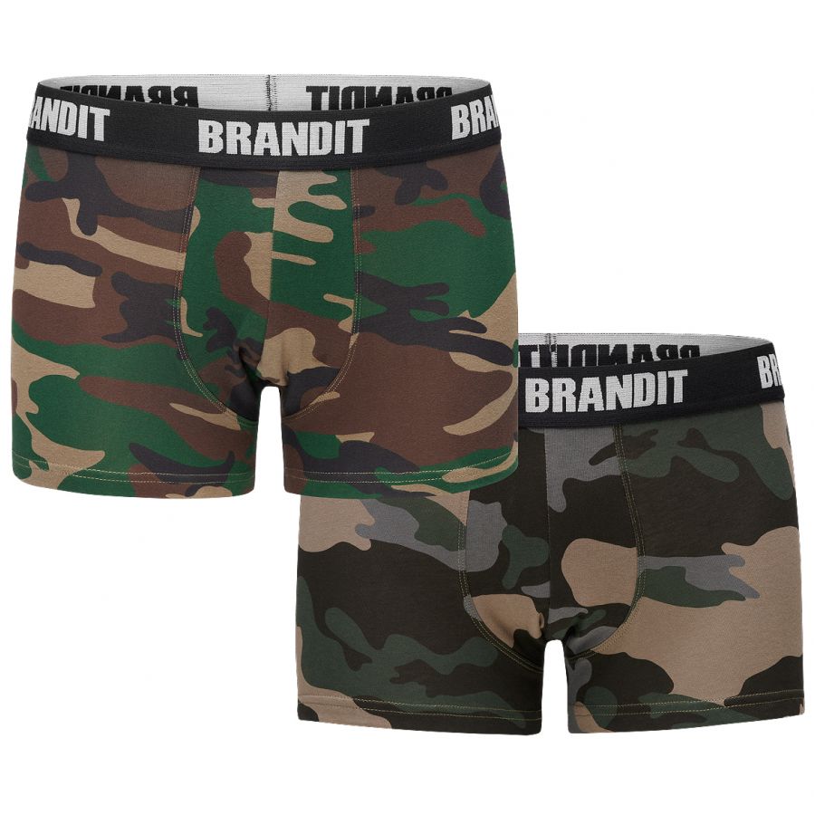 Brandit Logo 2 men's boxer shorts camouflage 1/4