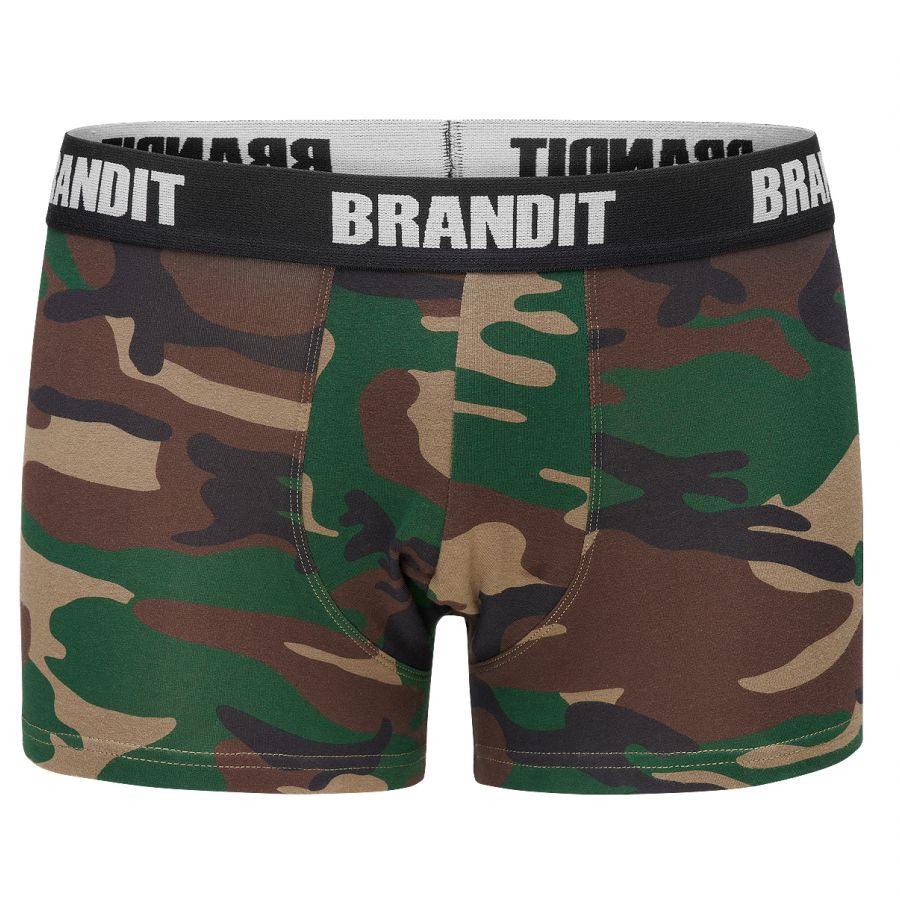 Brandit Logo 2 men's boxer shorts camouflage/black 3/4