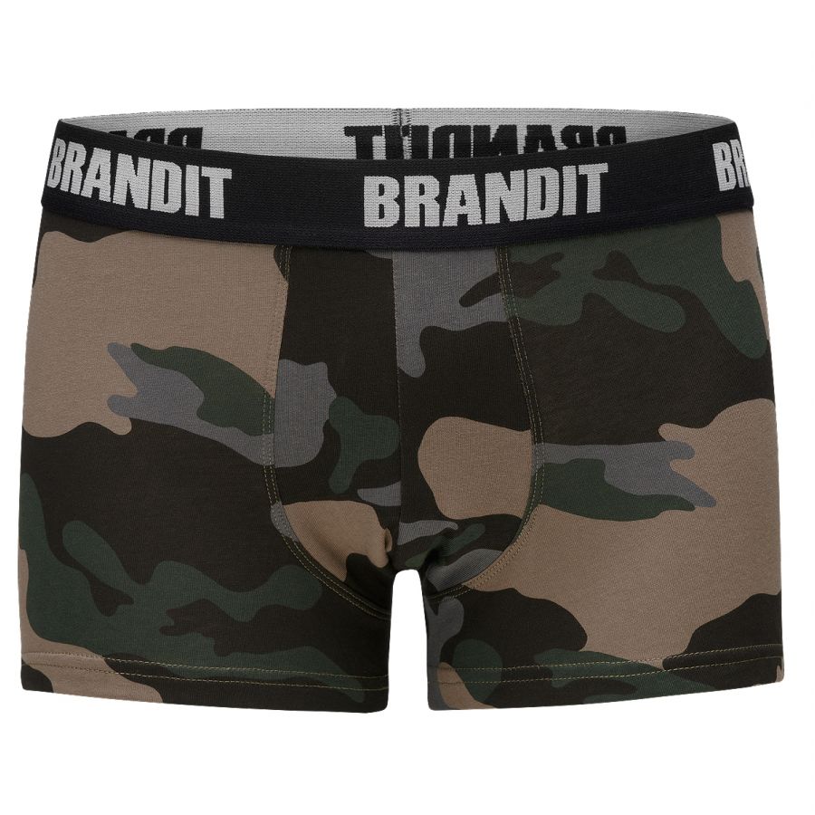 Brandit Logo 2 men's boxer shorts dark camouflage 3/4