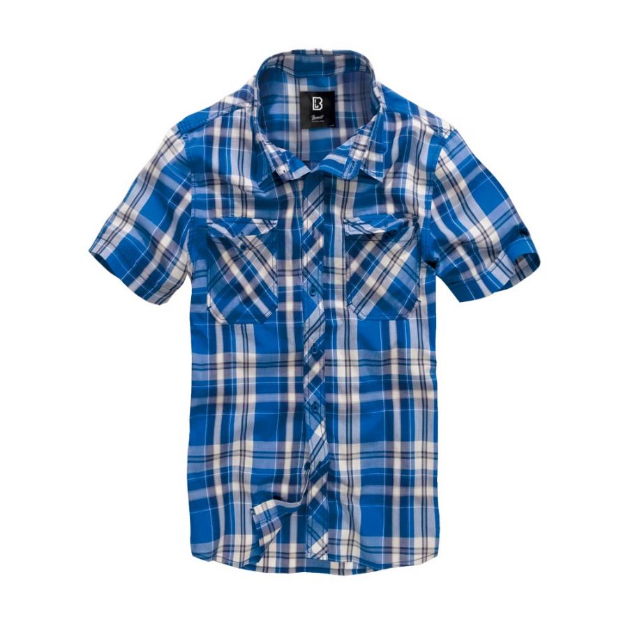 Brandit men's Roadstar short sleeve shirt blue 1/3