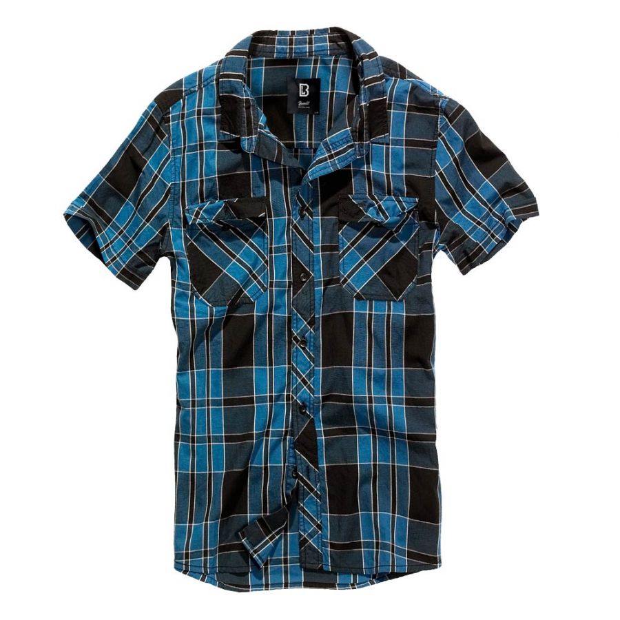 Brandit Roadstar men's short sleeve indigo shirt 1/1