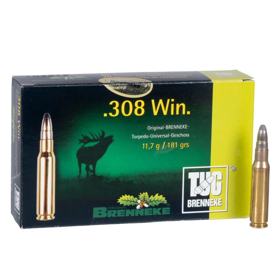 Brenneke ammunition cal. 308 Win TUG 11.7 g 1/3
