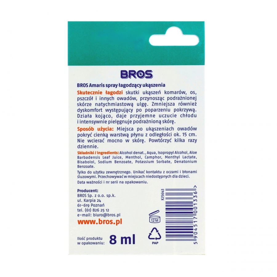 Bros Amaris bite soothing spray 8 ml 2/4