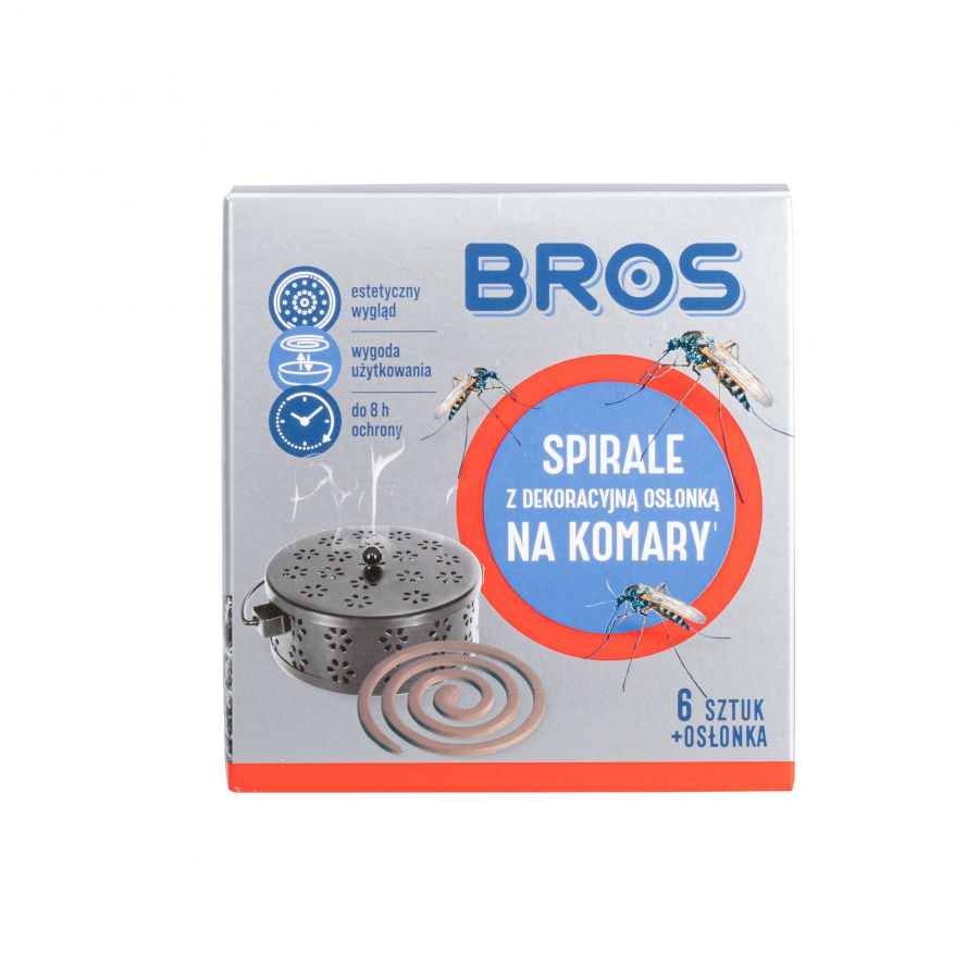 Bros mosquito spiral with decorative cover 1/4