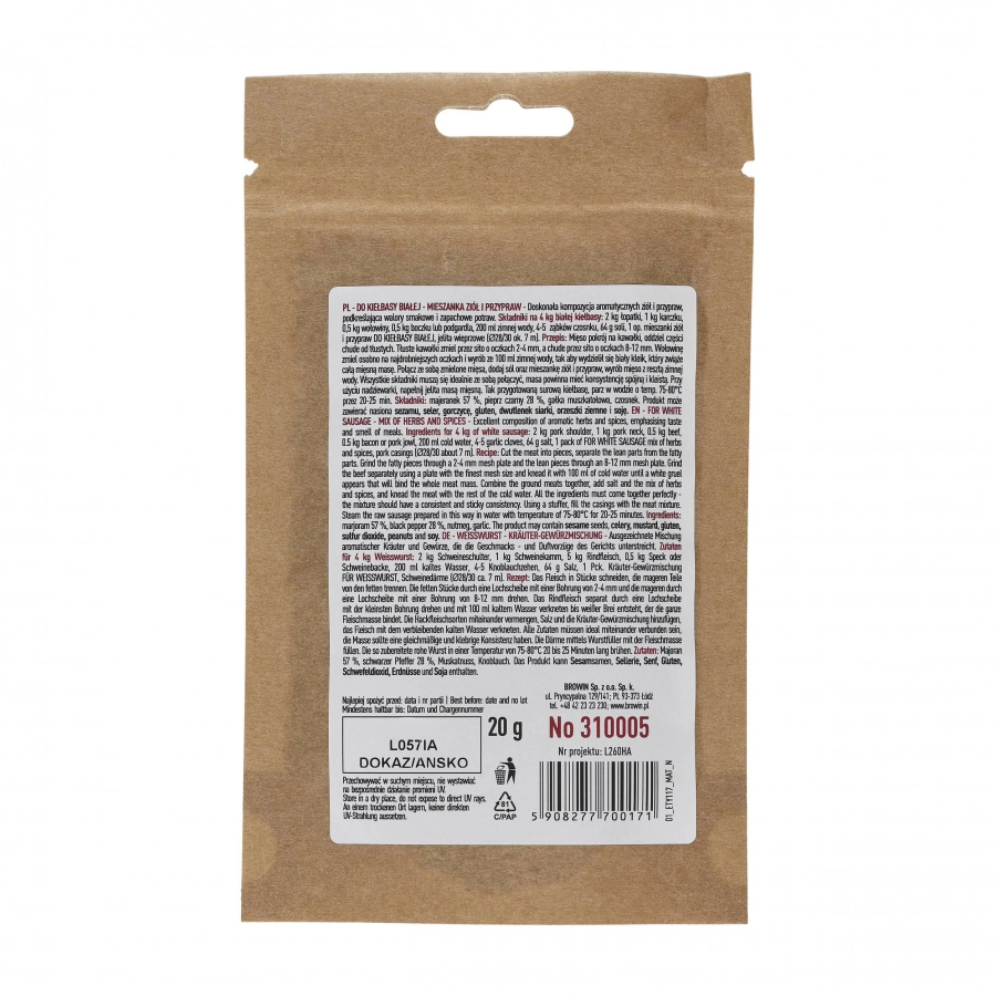 Browin seasoning for white sausage 20 g 2/2