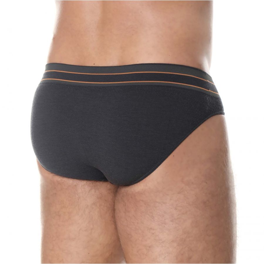 Brubeck Active Wool men's briefs graphite 3/3