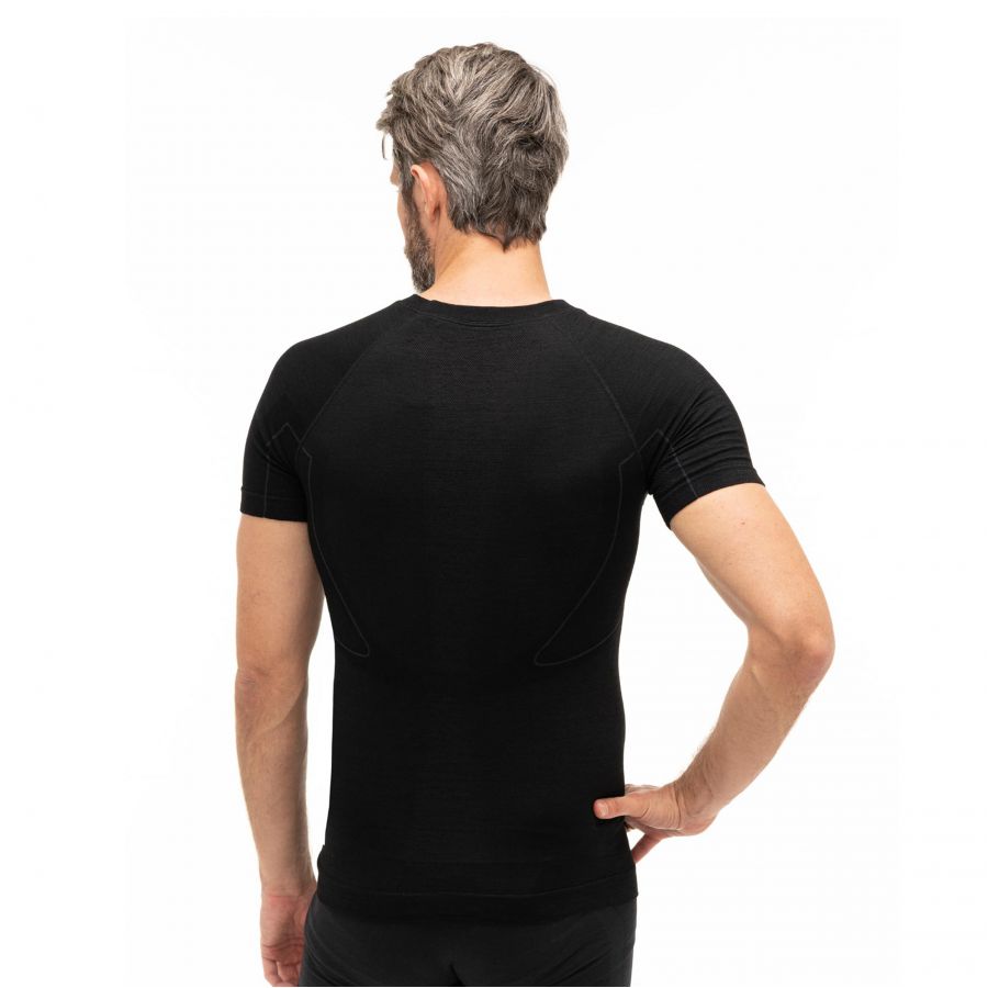 Brubeck ACTIVE WOOL men's t-shirt black 3/3