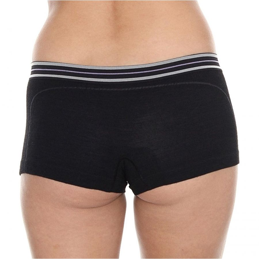 Brubeck Active Wool women's boxer shorts black 3/3