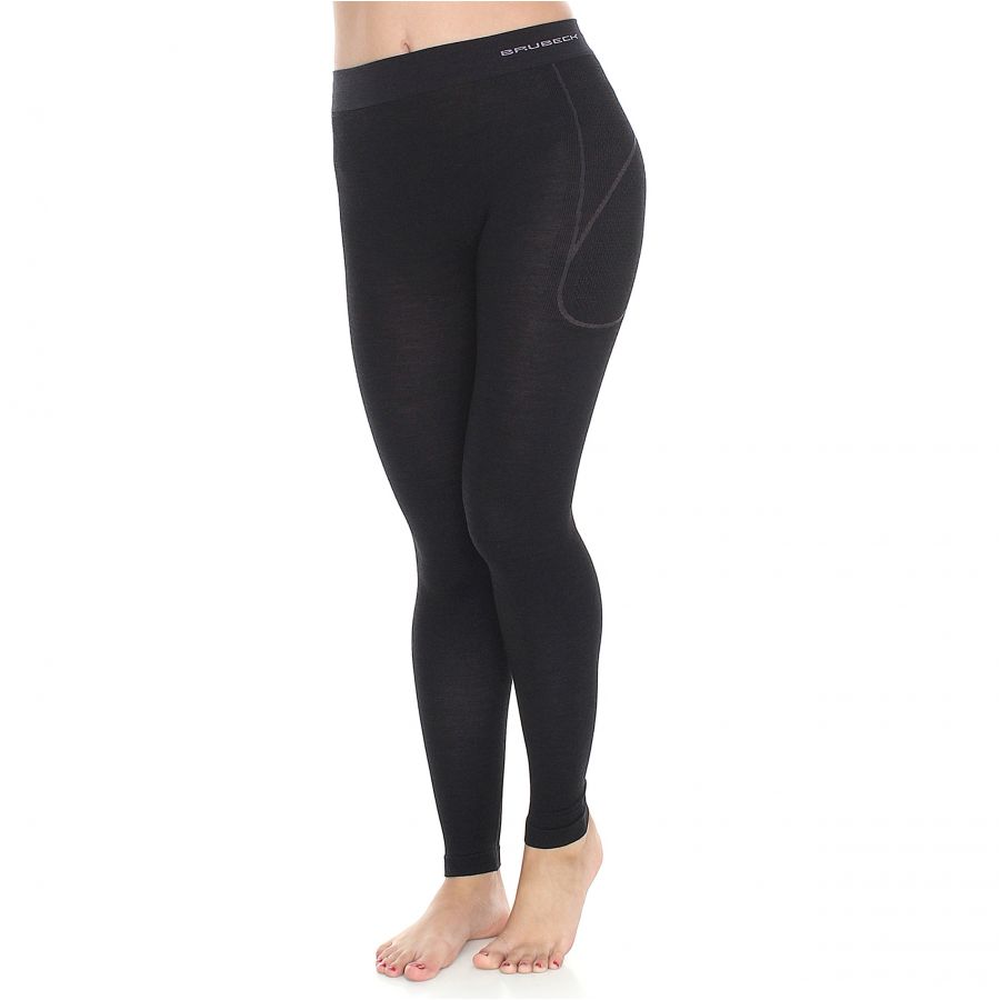 Brubeck ACTIVE WOOL women's pants black 3/3