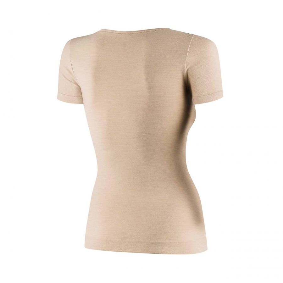Brubeck COMFORT MERINO women's t-shirt beige 2/4