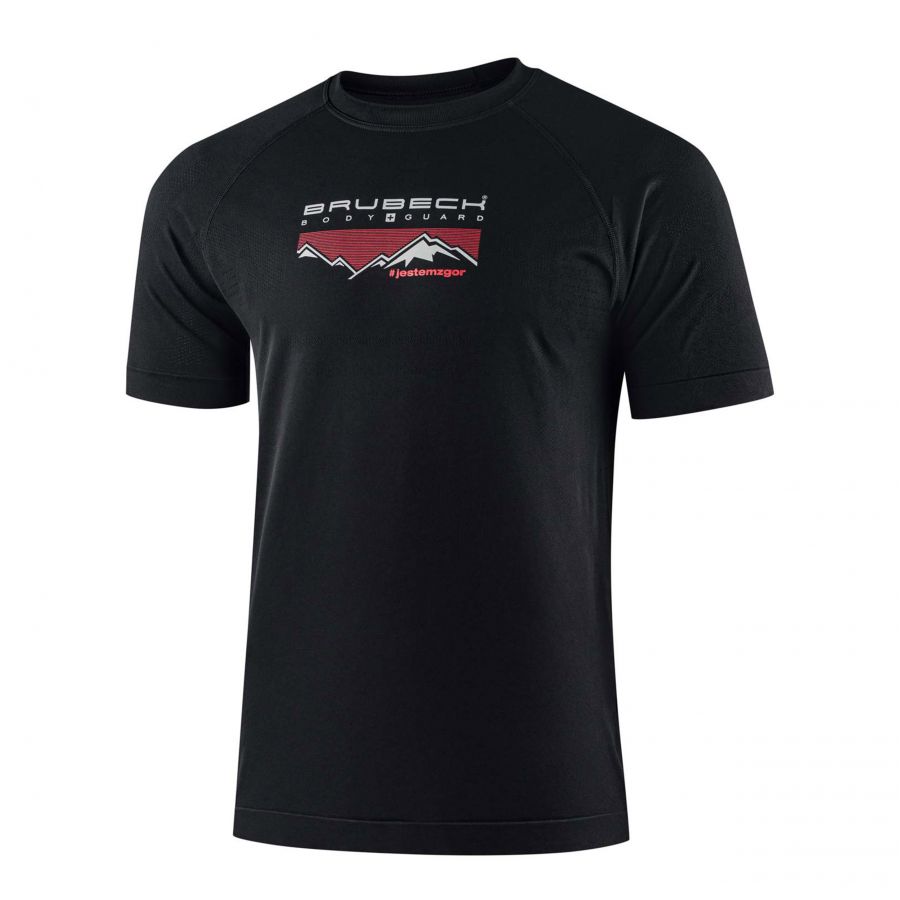Brubeck DYNAMIC OUTDOOR men's t-shirt black 1/4