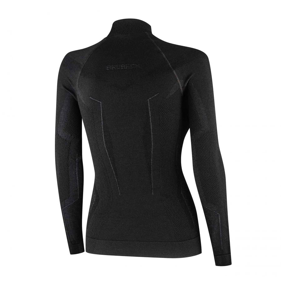 Brubeck Extreme Merino women's sweatshirt black 4/4