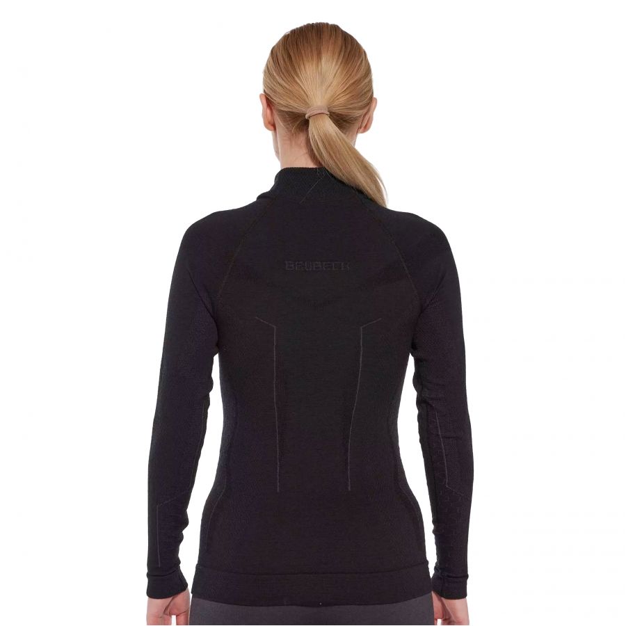 Brubeck Extreme Merino women's sweatshirt black 2/4