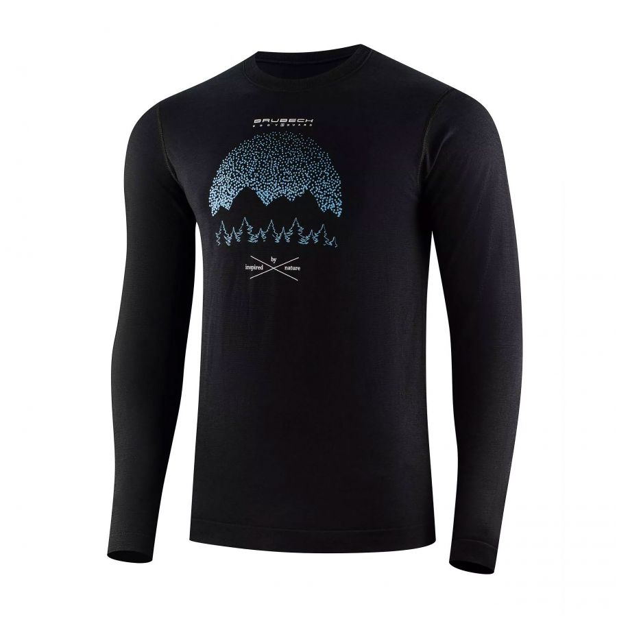 Brubeck OUTDOOR WOOL long sleeve men's t-shirt 3/3