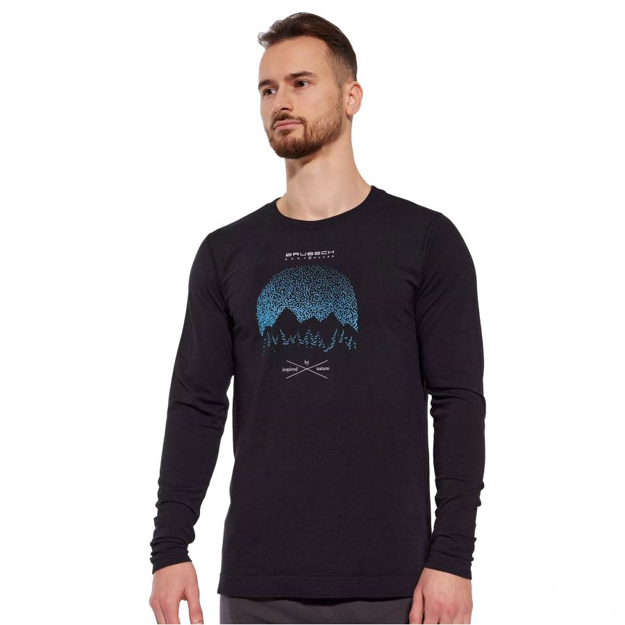 Brubeck OUTDOOR WOOL long sleeve men's t-shirt 1/3