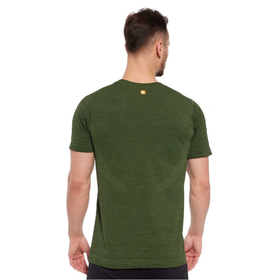 Brubeck OUTDOOR WOOL PRO dark green t-shirt 3/3