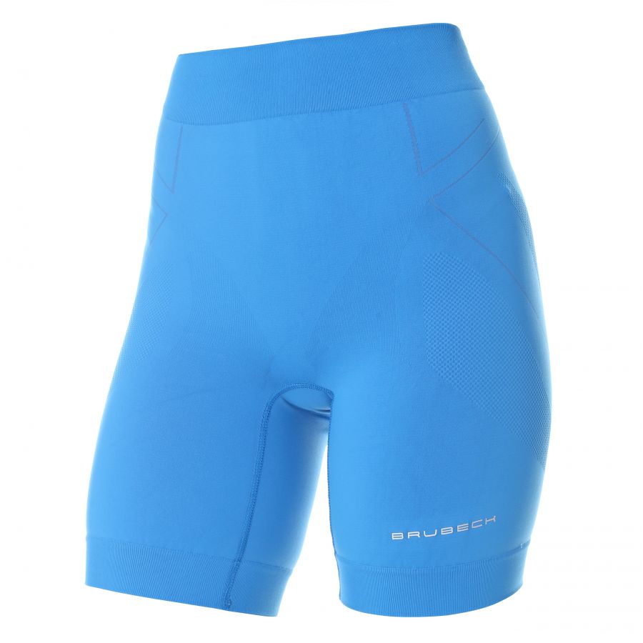 Brubeck RUNNING FORCE running shorts bright lime green 1/4