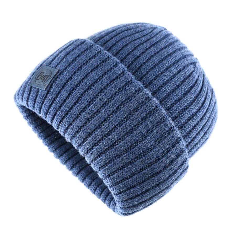 BUFF Merino Wool Hat Ervin navy blue winter hat. 2/4