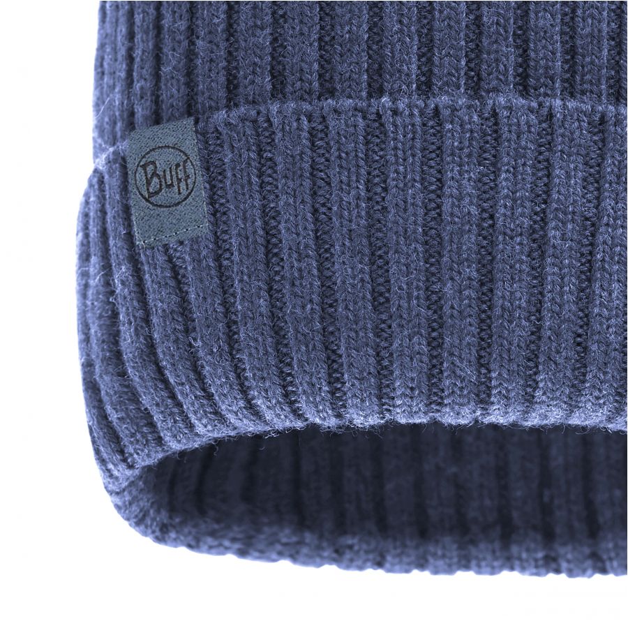 BUFF Merino Wool Hat Norval winter hat navy blue 3/4