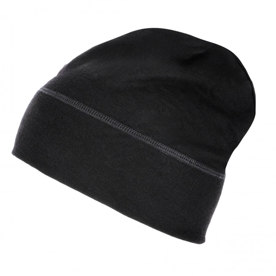 BUFF unisex Merino Beanie Solid black. 3/5