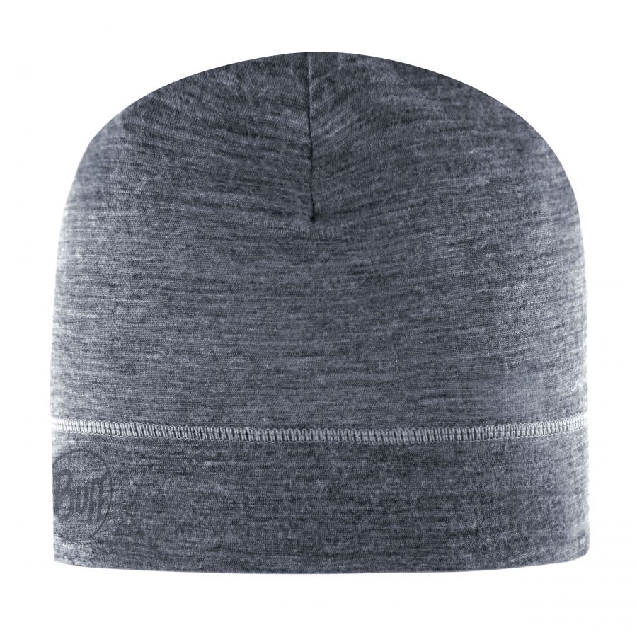 BUFF unisex Merino Hat Solid gray. 1/6